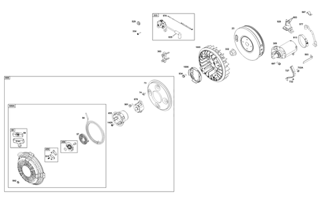 Part Location Diagram of 841728 Briggs and Stratton Flywheel